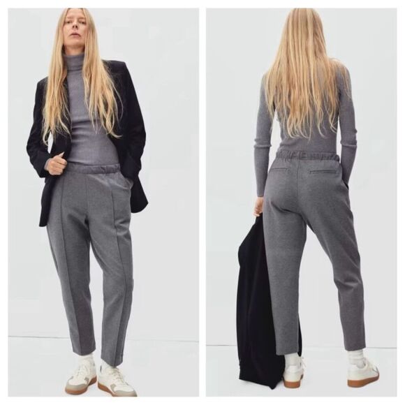 Everlane The Dream Pant Gray Women’s Size XXS Pull On Tapered Leg Trousers - Picture 1 of 13